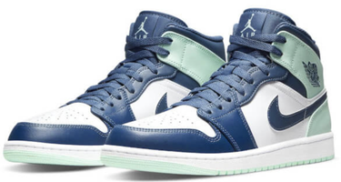 Tenisky a topánky Jordan Air Jordan 1 Mid "Blue Mint" Modrá | 554724-413, 1