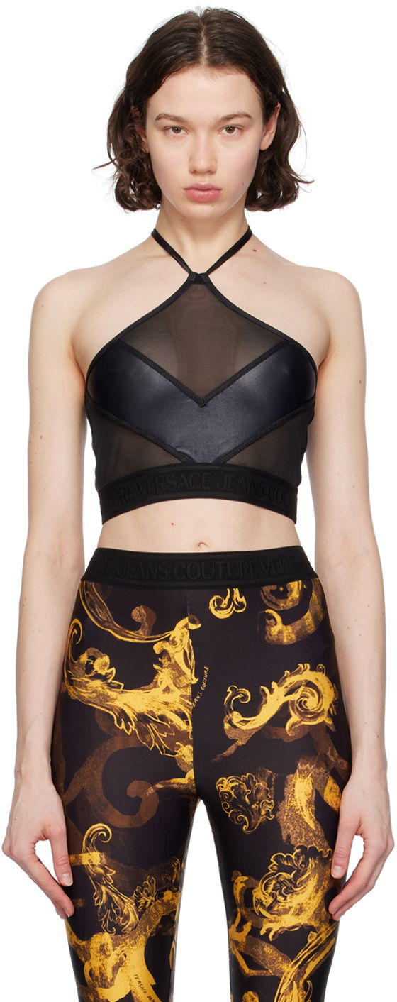 Tielko Versace Jeans Couture Black Paneled Tank Top Čierna | E76HAM209_EJ0062, 0