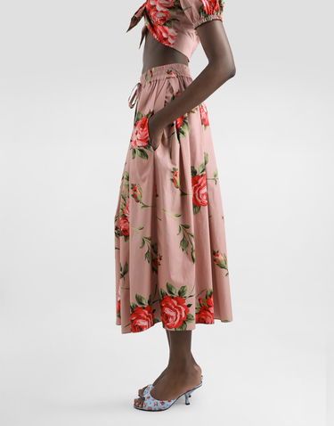 Sukňa Dolce & Gabbana Dolce & Gabbana Rose Bouquet-print Midi Skirt Rôznofarebný | F4DC7THS5UTHF5ZN, 3