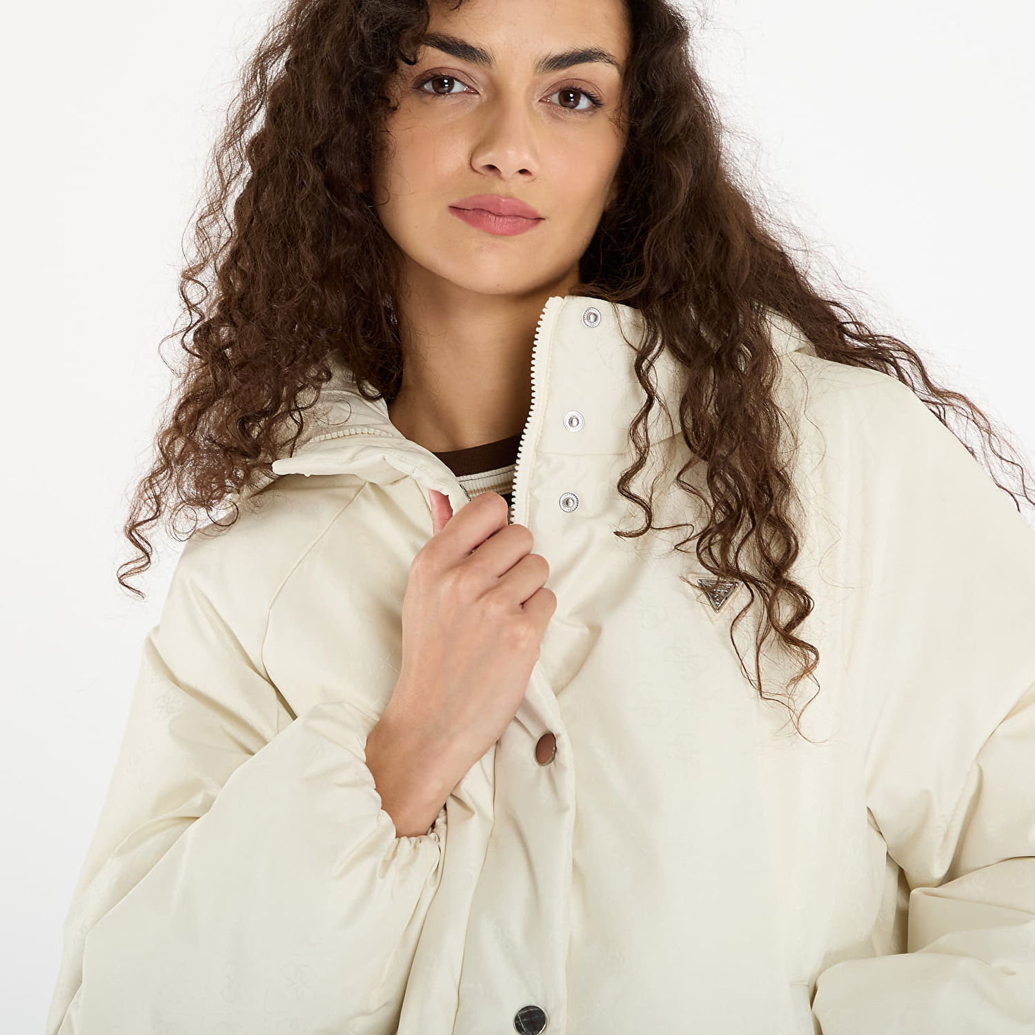 Prešívaná bunda GUESS 4G Boxy Puffer Jacket Biela | V5BL07WGLW2-F0YN, 1