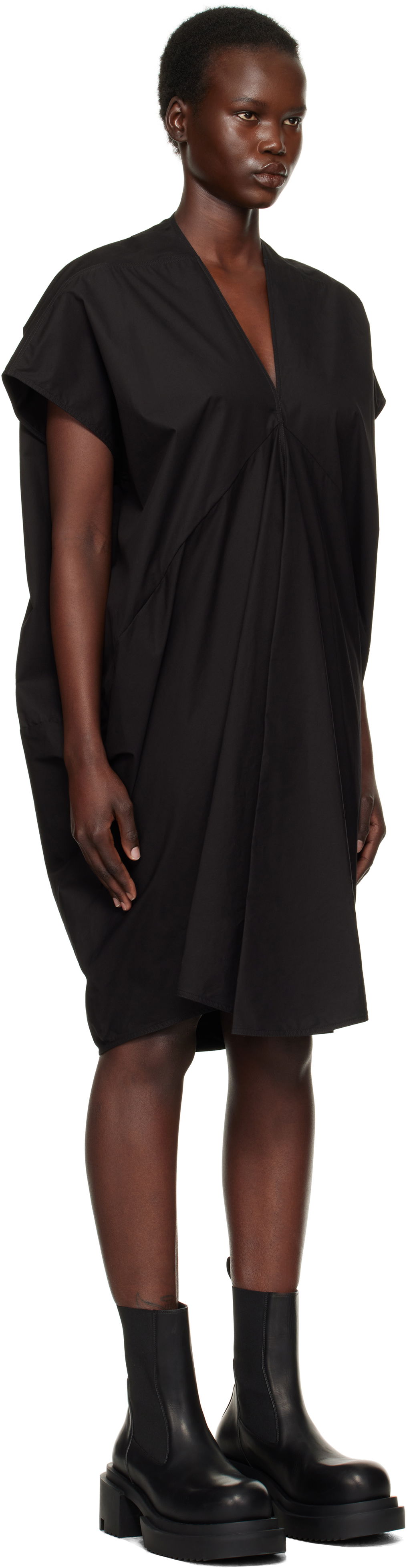Šaty Rick Owens Rick Owens Hollywood Tommykite V Minidress Čierna | RP01E7556 P, 1