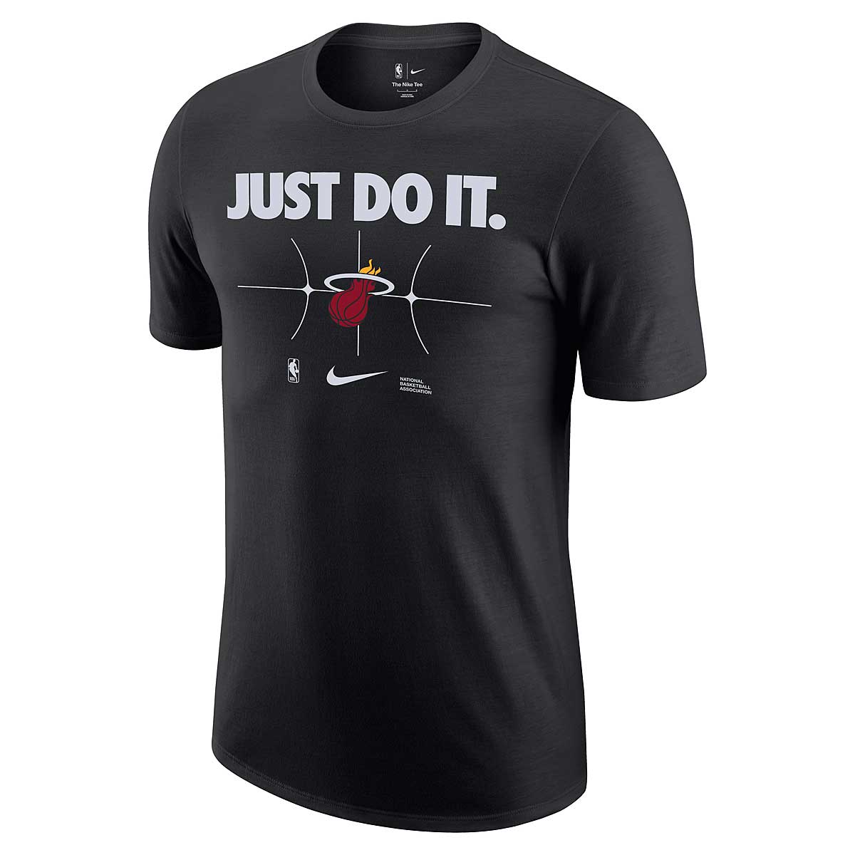 Tričko Nike NBA MIAMI HEAT ESSENTIAL JUST DO IT T-SHIRT, black Čierna | FQ6286-010, 0