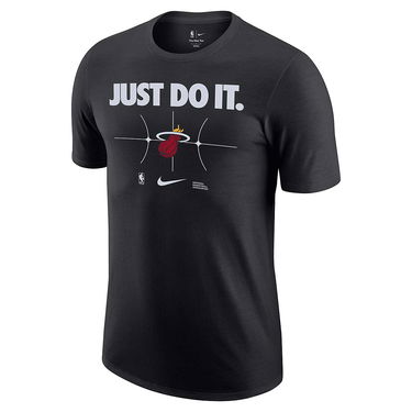 Tričko Nike NBA MIAMI HEAT ESSENTIAL JUST DO IT T-SHIRT, black Čierna | FQ6286-010, 0
