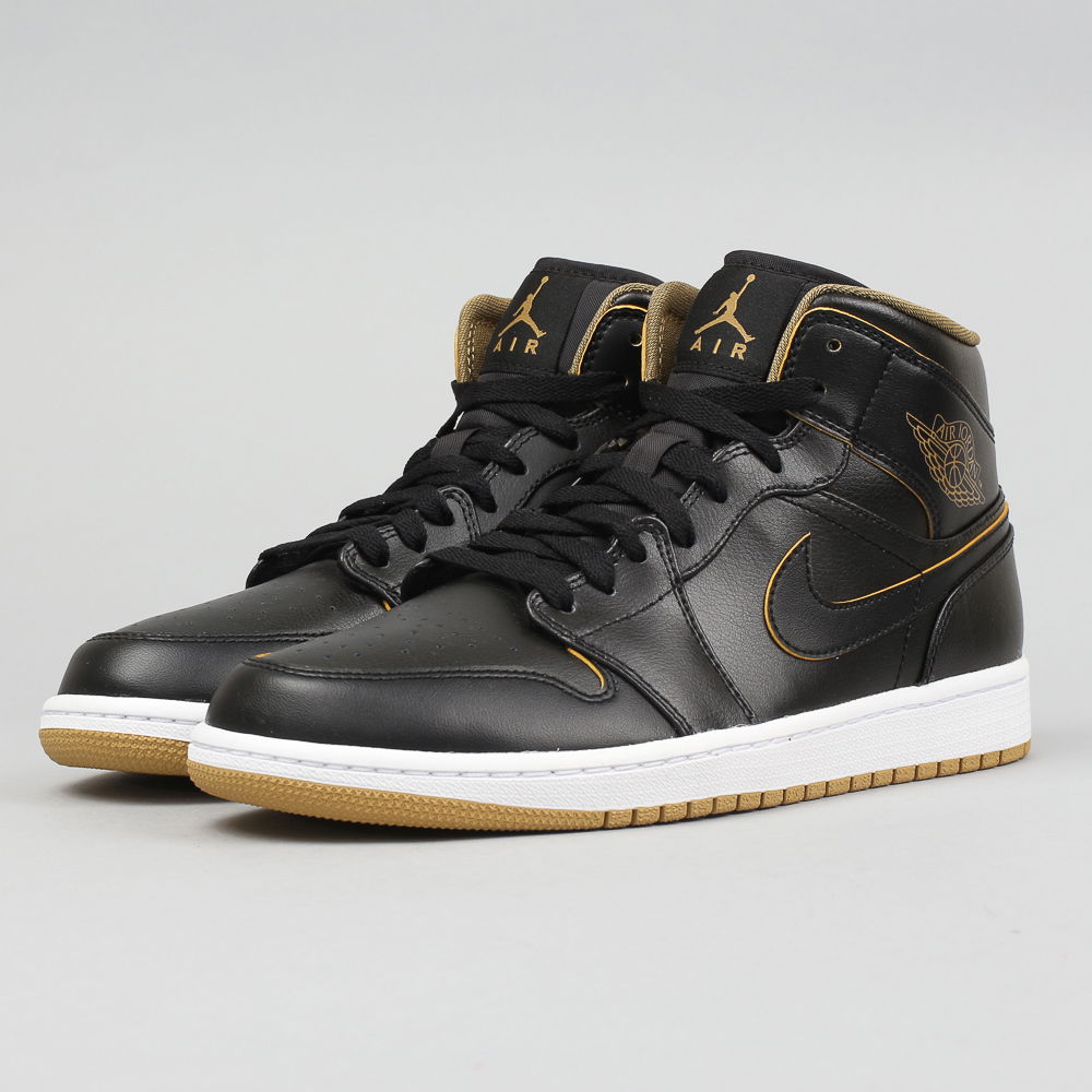 Tenisky a topánky Jordan Air Jordan 1 Mid "Black Gold" Čierna | 554724-042, 1