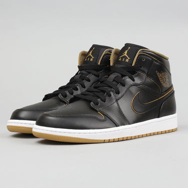 Tenisky a topánky Jordan Air Jordan 1 Mid "Black Gold" Čierna | 554724-042, 1
