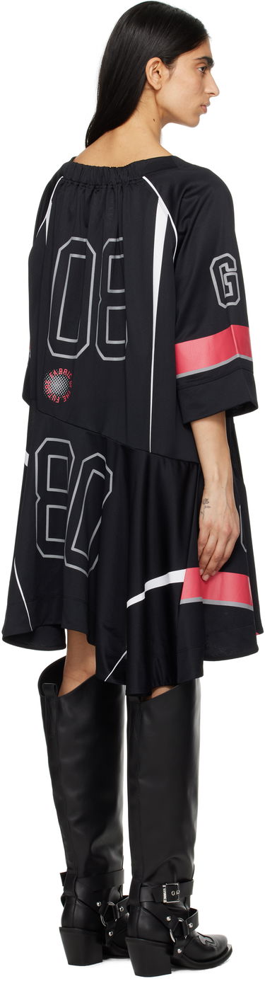 Šaty GANNI GANNI Future Mesh Oversized Minidress Čierna | T4295, 2