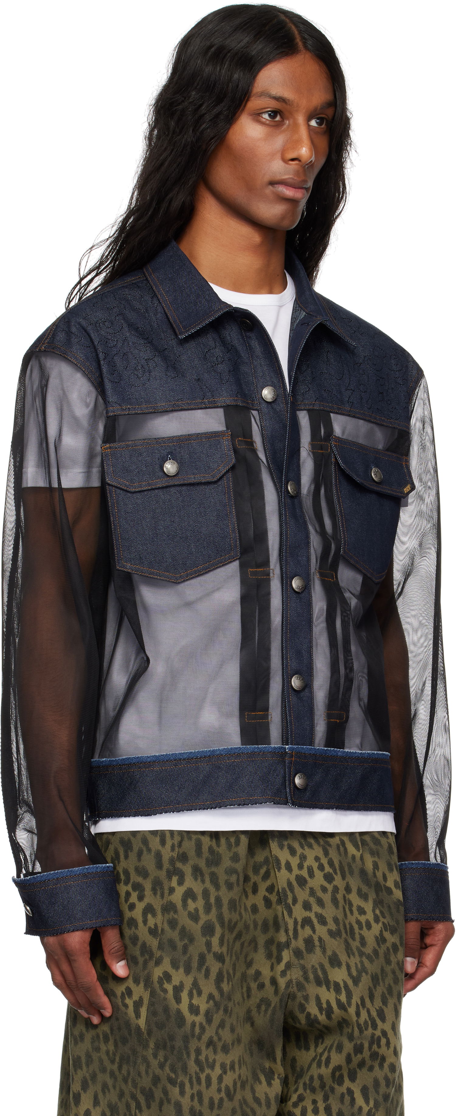 Bunda Andersson Bell Andersson Bell Tonny Sheer Denim Jacket Modrá | awa695m, 1