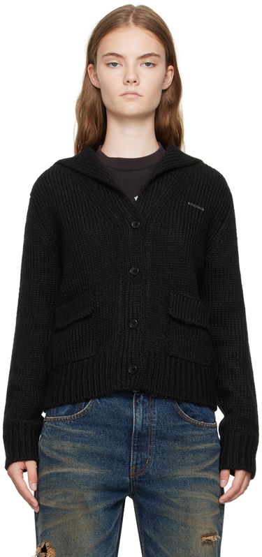 Sveter We11done Sailor Knit Cardigan Čierna | WD-KC2-24-632-W-BK, 0
