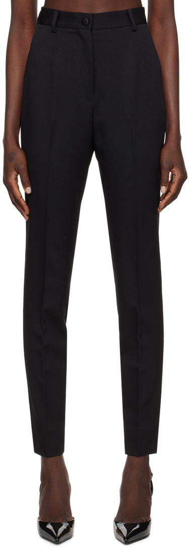 Nohavice Dolce & Gabbana Creased Dress Trousers Čierna | FTC30T FU28J, 0