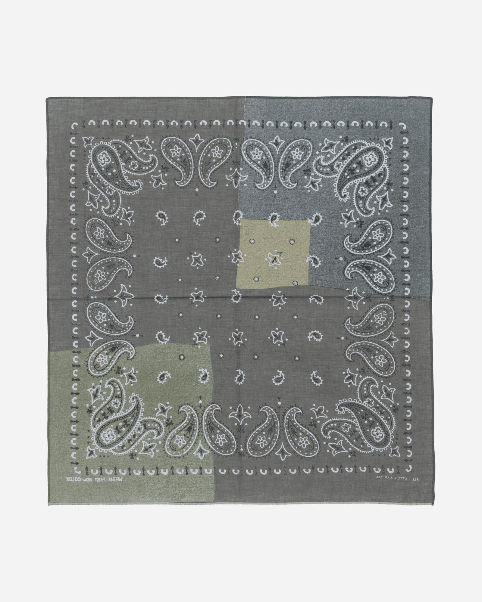 Patchwork Paisley Selvedge Bandana