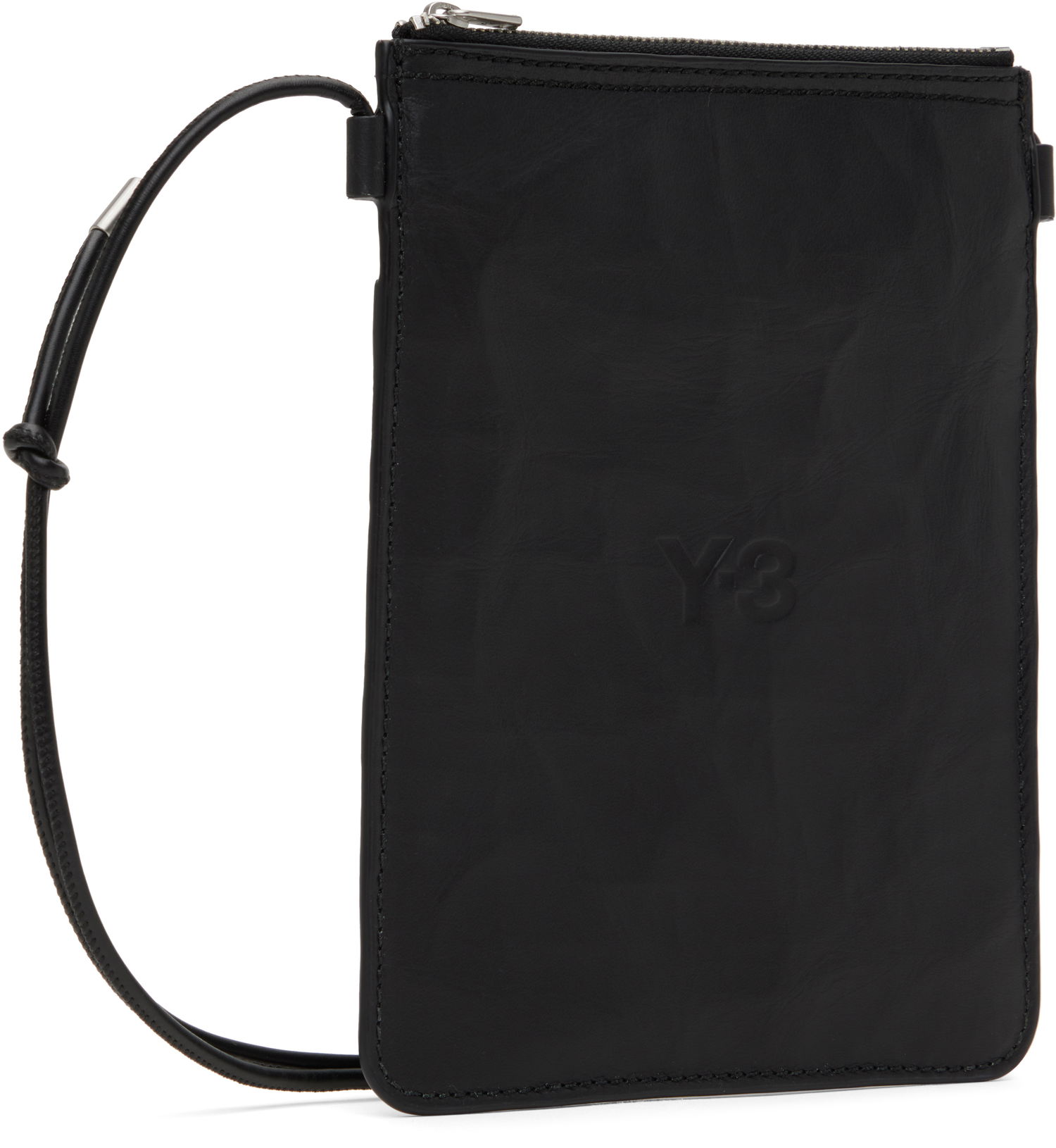 Taška cez rameno Y-3 Y-3 Leather Crossbody Pouch Čierna | JD2914, 1