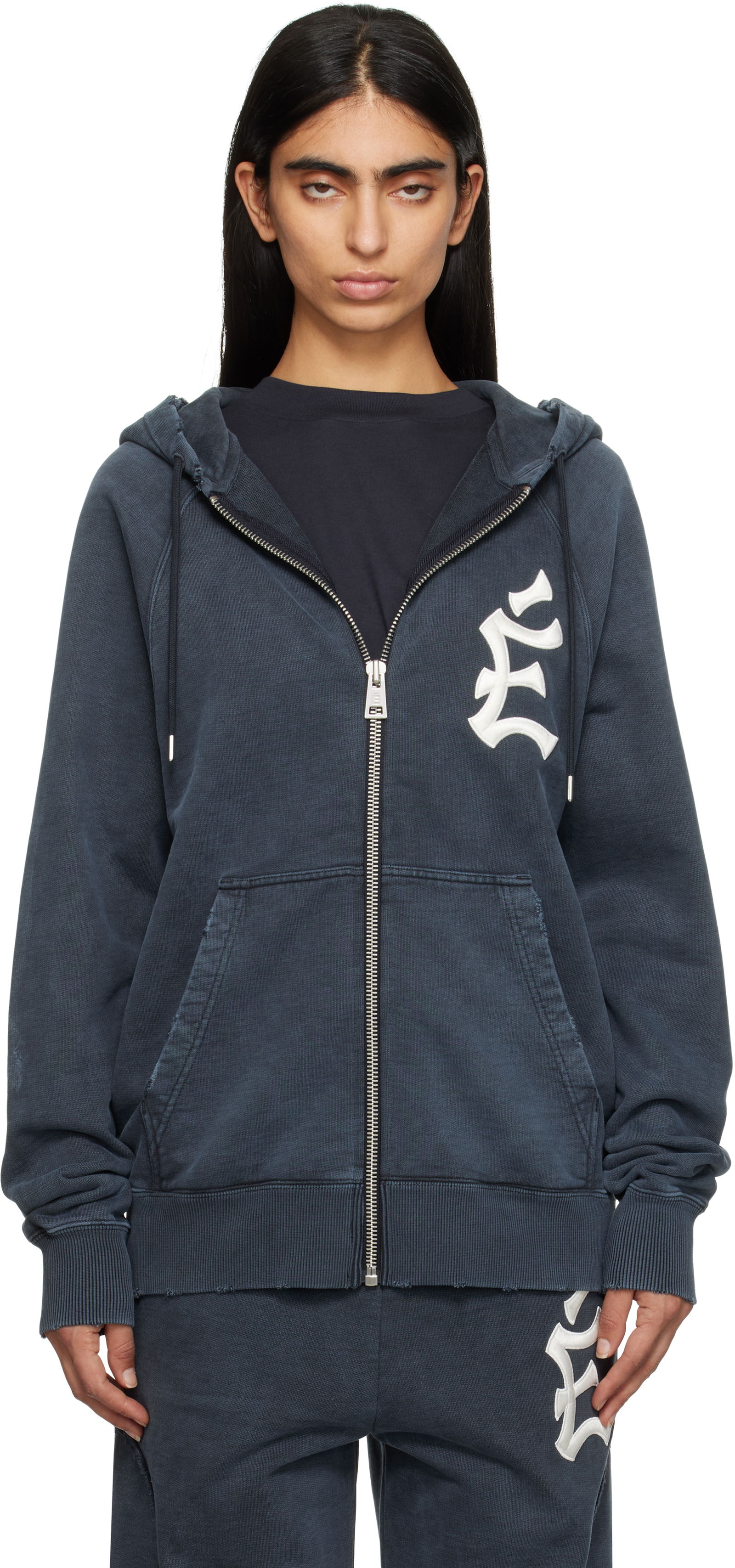 'The City' Loose Fit Zip-Up Hoodie