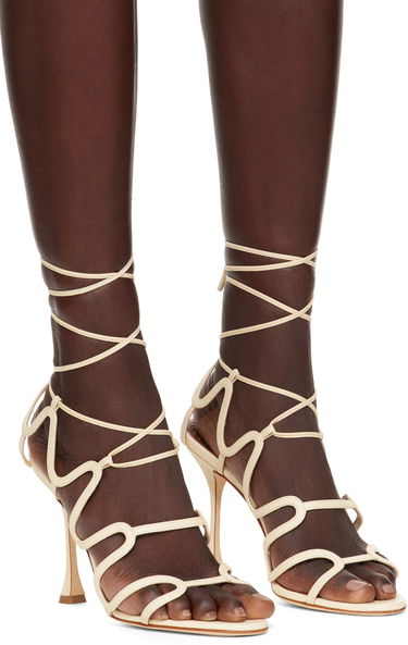 Doplnky Manolo Blahnik Manolo Blahnik Fawda Heeled Sandals Béžová | 125-2839, 3