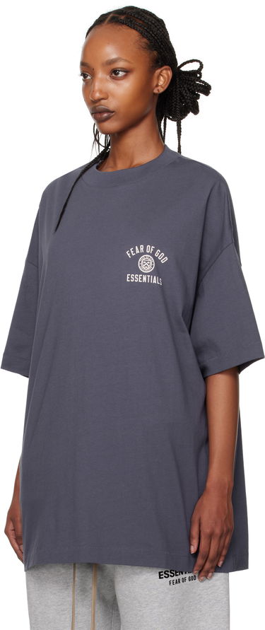 Tričko Fear of God Essentials Jersey Crewneck T-Shirt Modrá | 125HO244194F, 3