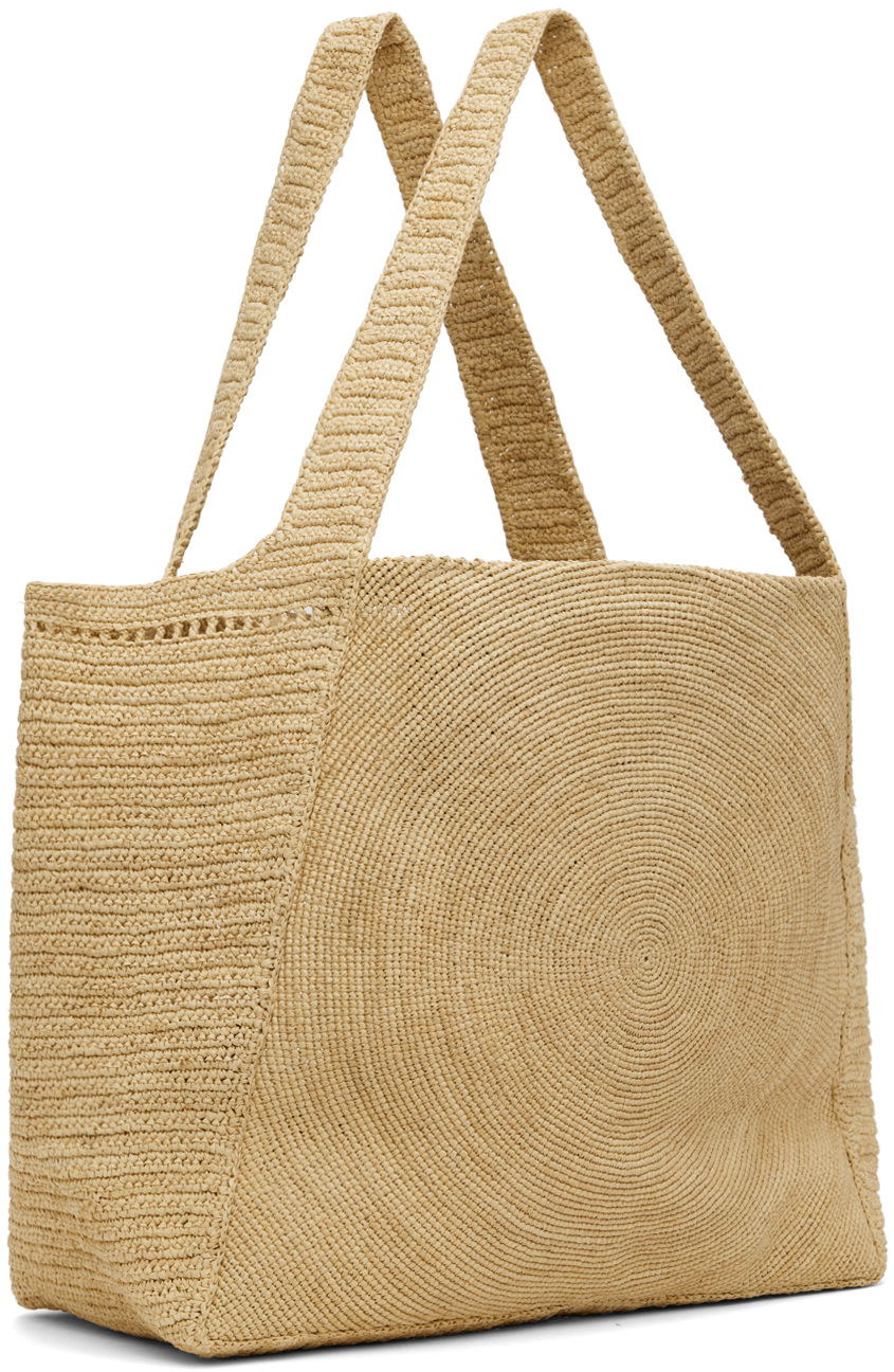 Stella McCartney Logo Raffia Tote Bag