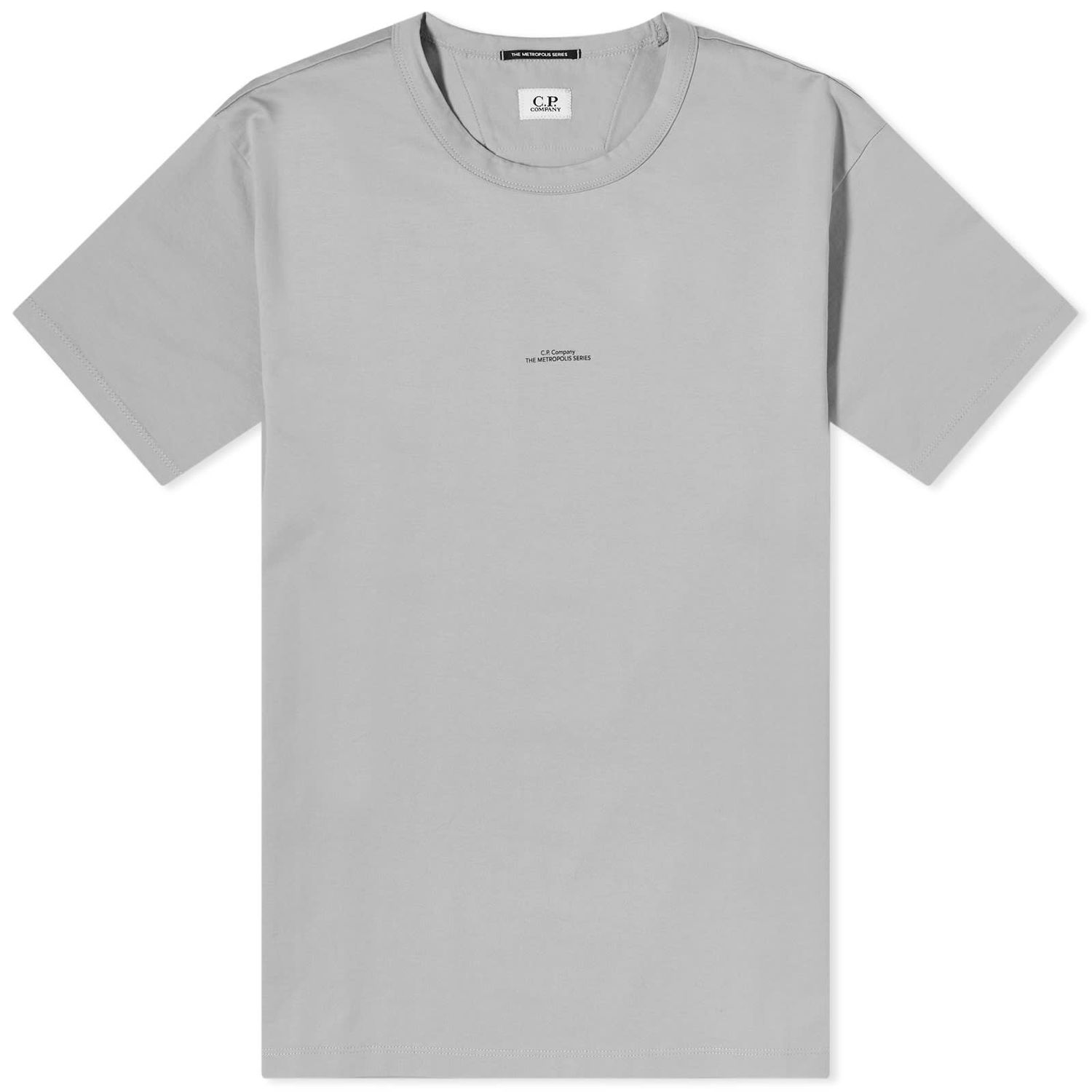 Tričko C.P. Company Metropolis Centre Logo Tee Šedá | 14CMTS198A-006370W-805, 0