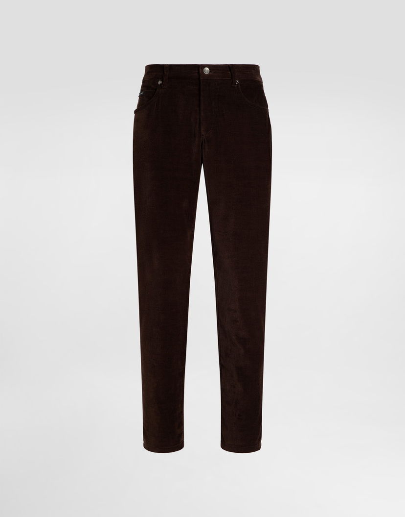Nohavice Dolce & Gabbana Dolce & Gabbana Cotton And Cashmere Regular Fit Trousers Hnedá | GYJCCTGJ589R5515