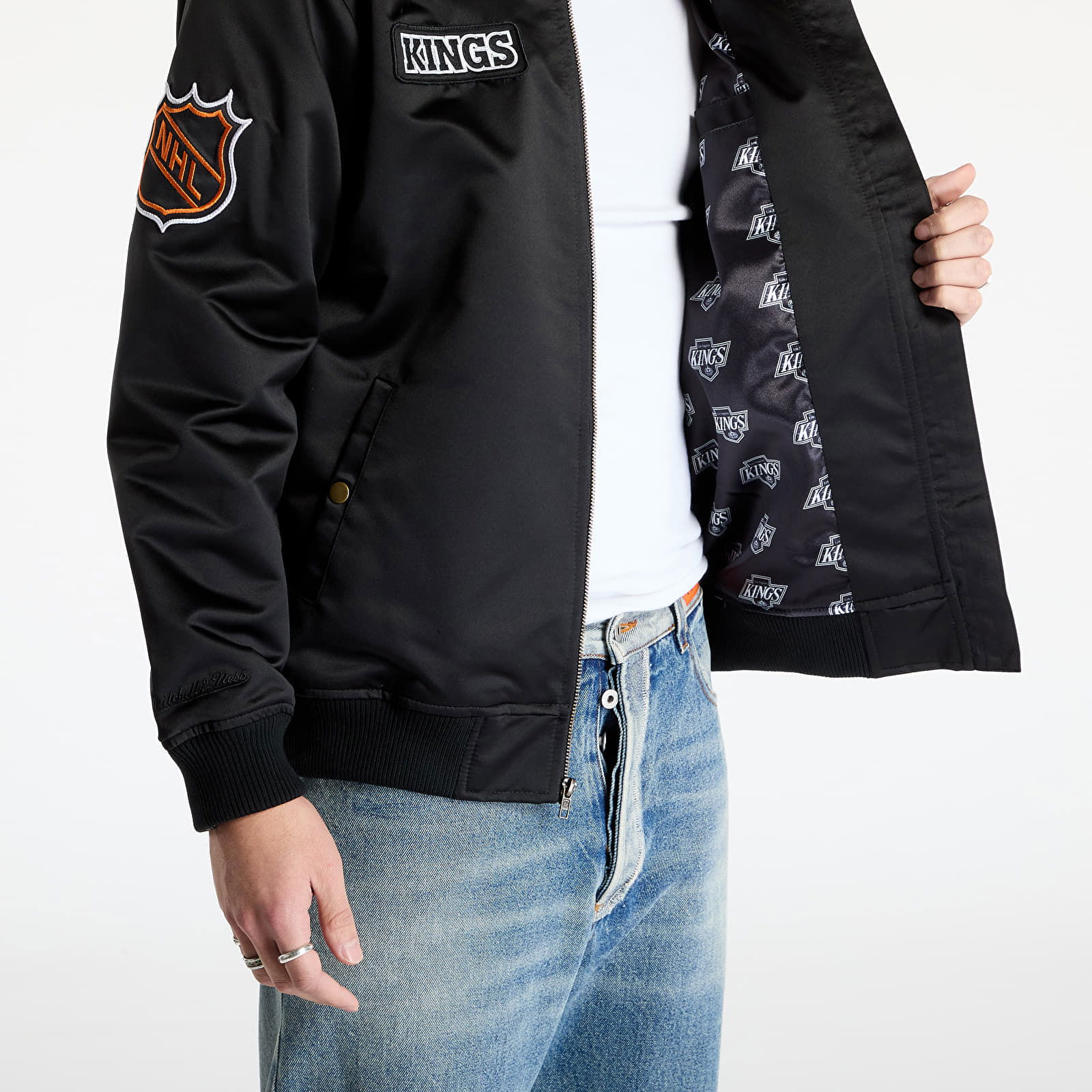 Team Leader Satin Bomber Jacket