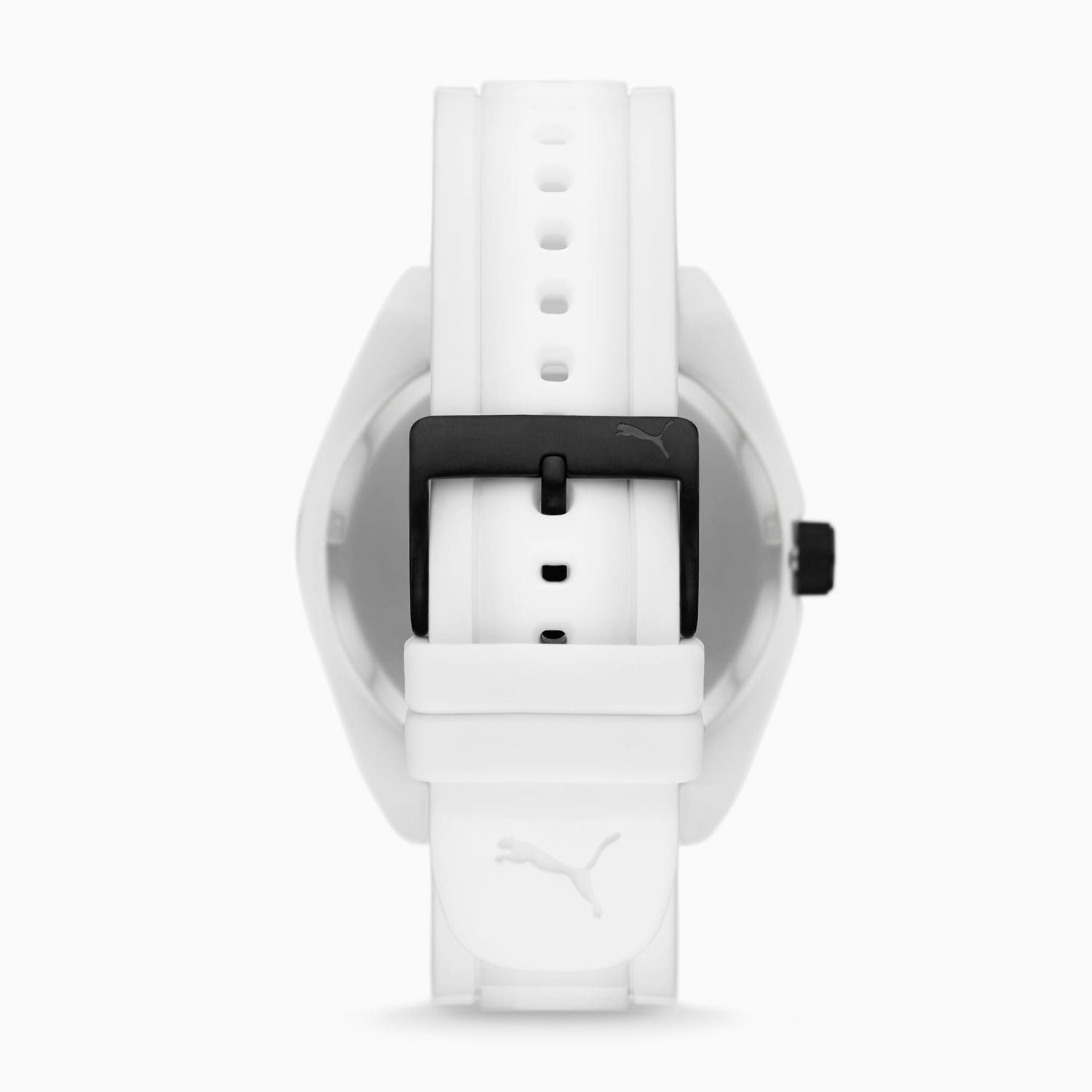 Hodinky Puma Street V2 Three-Hand Date Black Silicone Watch Biela | 933848_01, 1