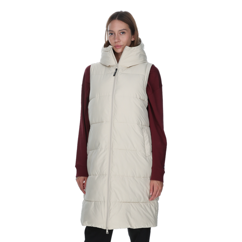 Vesta Champion Long Hooded Padded Vest Freny Béžová | CHA253F500-92