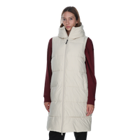 Long Hooded Padded Vest Freny