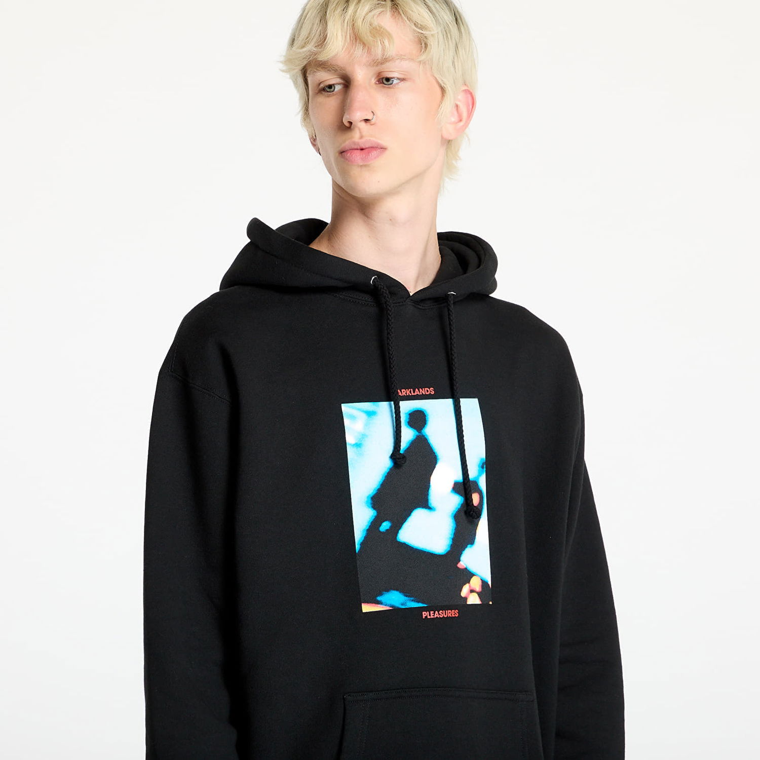 Mikina Pleasures Darklands Hoodie Black Čierna | P24F077 BLACK, 1