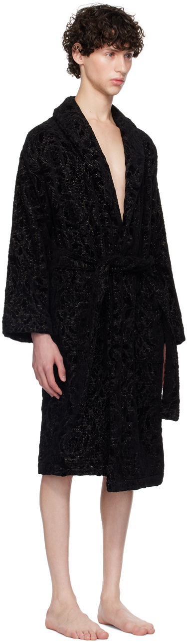Pyžamo Versace Barocco Robe Čierna | ZACJ00010_1A08851, 1