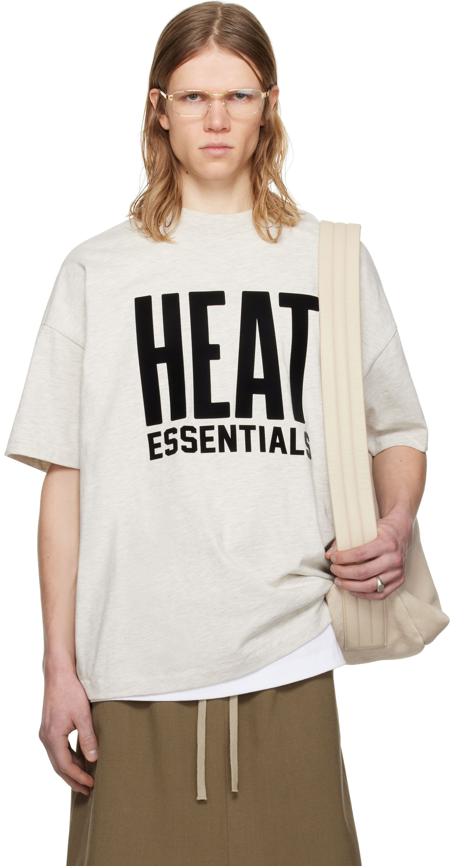 Tričko Fear of God ESSENTIALS NBA Heat Short Sleeve T-Shirt Béžová | 125AL244302F, 0