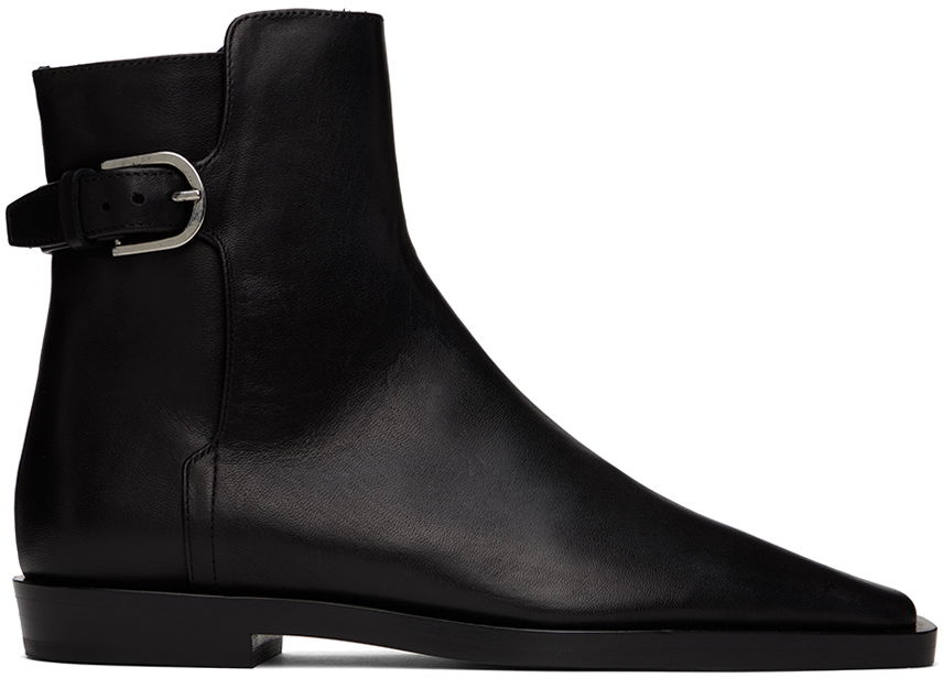 Tenisky a topánky TOTEME 'The Belted' Ankle Boots Čierna | 241-WAS1006-LE0035, 0