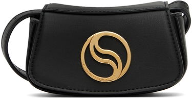 Taška cez rameno Stella McCartney Small S-Wave Shoulder Bag Čierna | 7B0026WP0109, 0