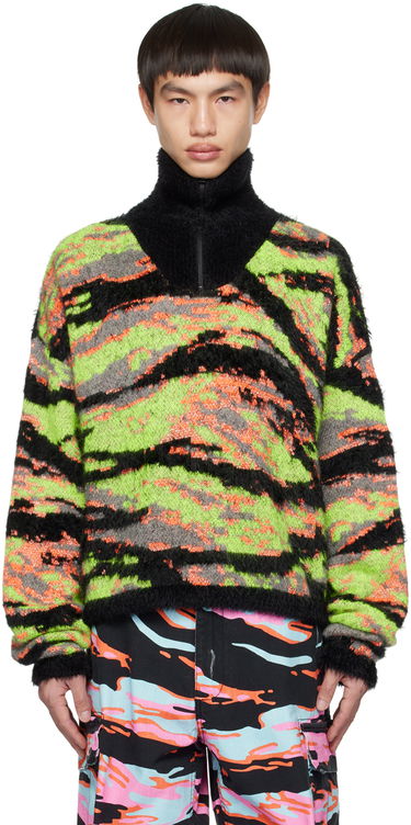 Sveter ERL ERL Camo-Print Mockneck Sweater Čierna | ERL06N007, 0