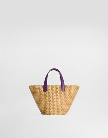 Tote bag Dolce & Gabbana Dolce & Gabbana Woven Mini Tote Bag Béžová | EB0249AW590I03TN, 2