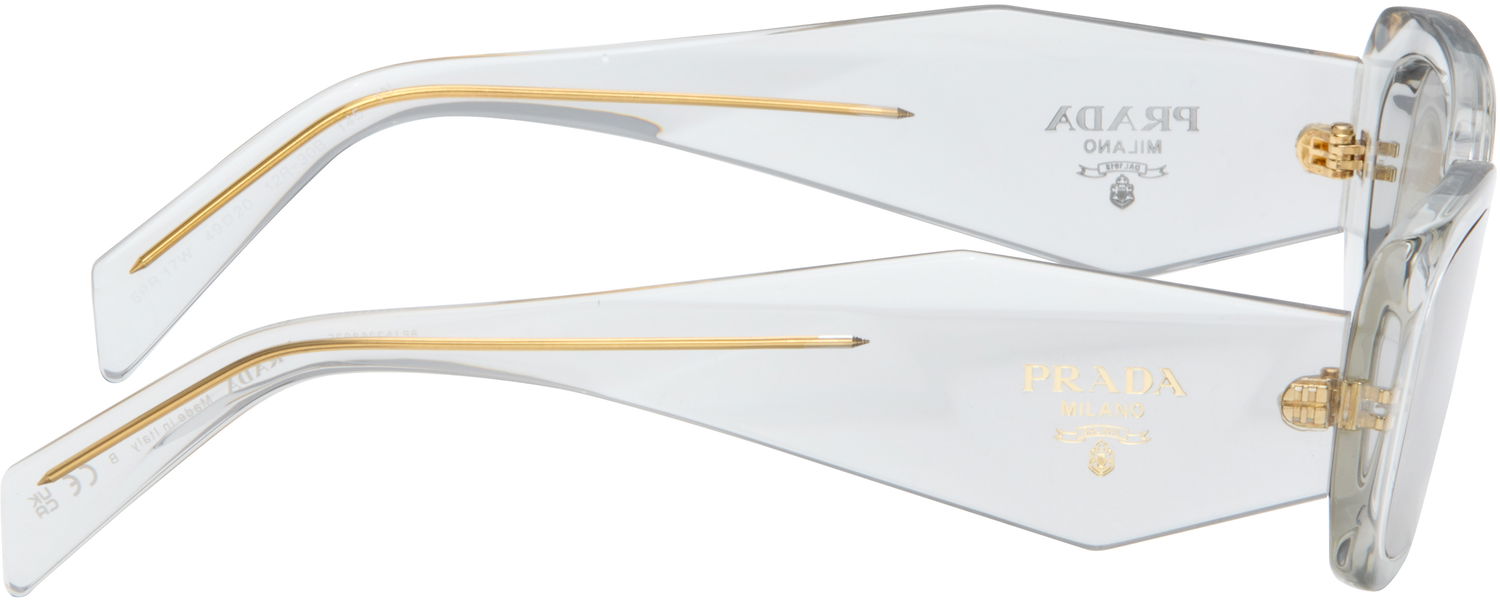 Slnečné okuliare Prada Symbole Rectangle Acetate Sunglasses Šedá | 0PR 17WS 8056262083741, 1