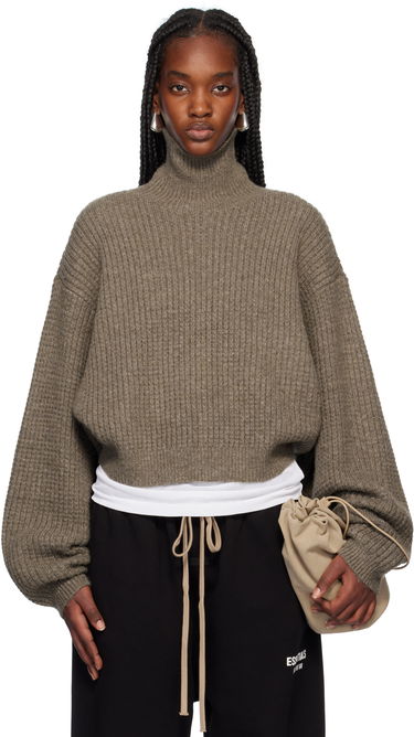 Sveter Fear of God Fear of God ESSENTIALS Heavy Waffle Turtleneck Hnedá | 192HO247321FW, 0