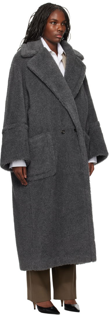 Kabáty Max Mara Max Mara Kadiak Teddy Coat Šedá | 2421016313600 MM10502, 3