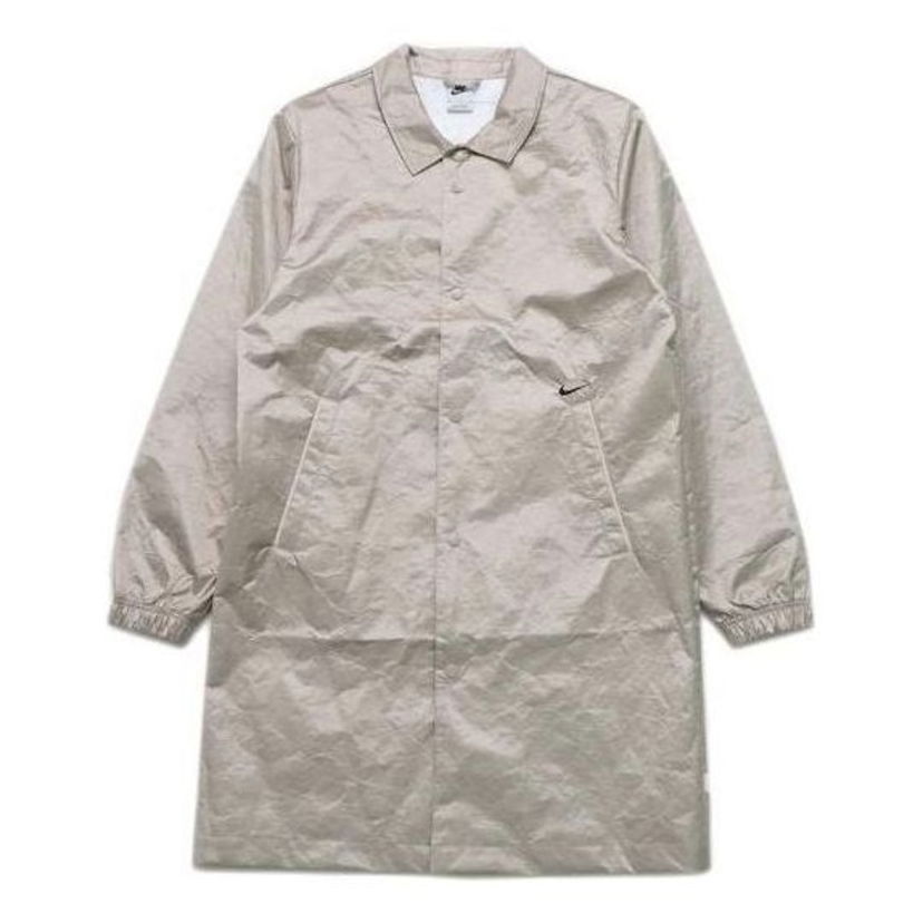 Trenčkot Nike Sportswear Style Essentials Long Jacket Béžová | DH7848-236
