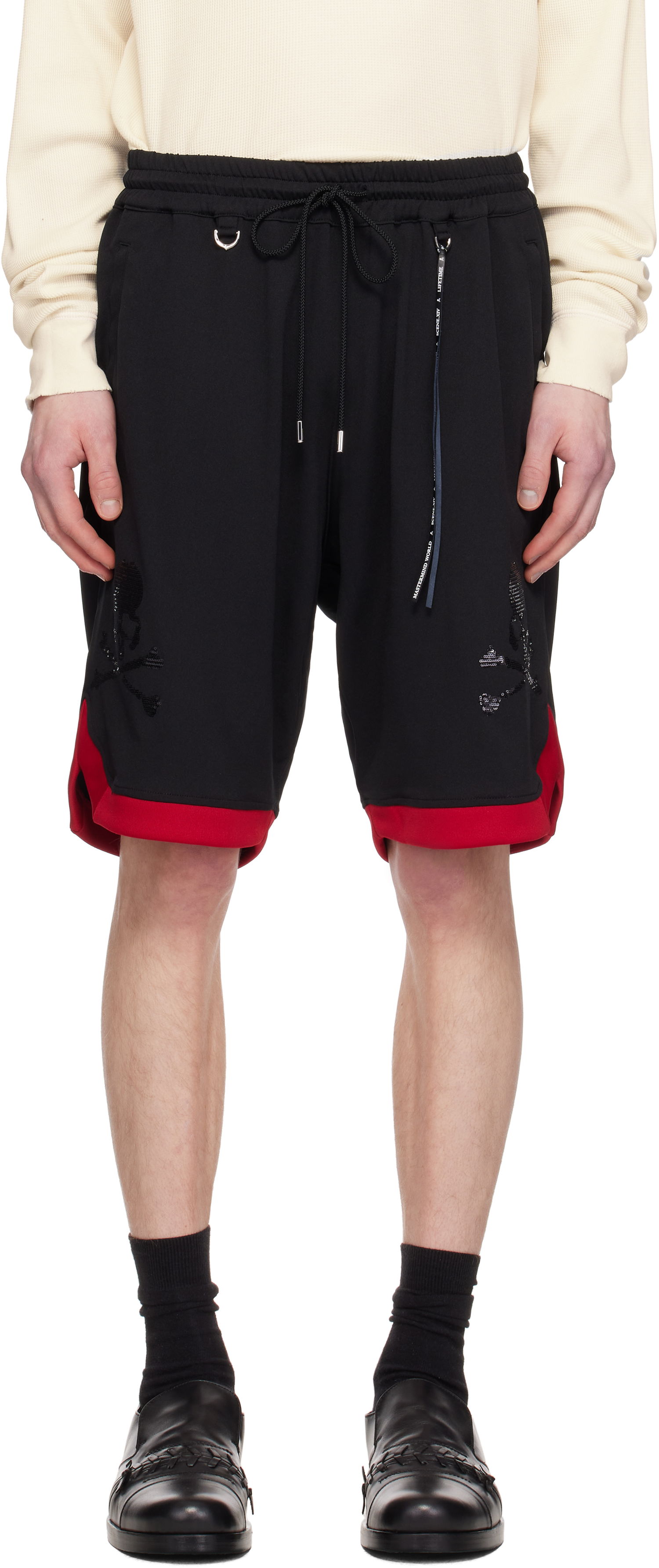 Šortky Mastermind WORLD MASTERMIND WORLD Basket Shorts Čierna | MW25S14-PA047-603, 0