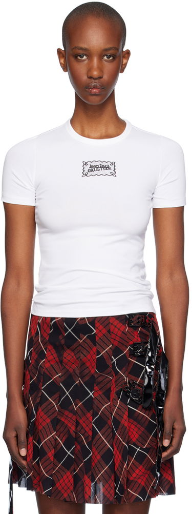 Tričko Jean Paul Gaultier Gaultier Lace Label Baby Tee Biela | 24/31-F-TS091I-J056-0100, 0