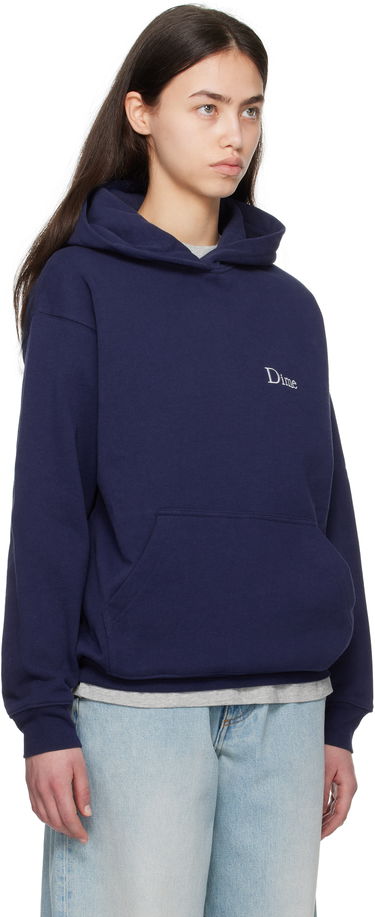 Mikina Dime Classic Small Logo Hoodie Navy | DIME2SP2533NVY, 4