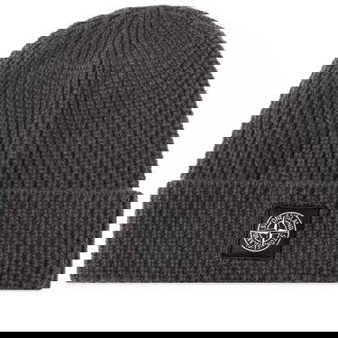 Kulicha Stone Island Wool Patch Beanie Šedá | 7915N10-V0M67, 0