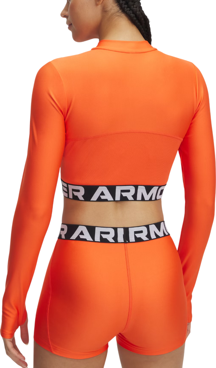 Súprava Under Armour Under Armour HeatGear Rib 1/4 Zip Long Sleeve Top Oranžová | 1388692-847, 1
