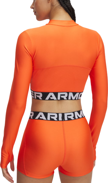 Súprava Under Armour Under Armour HeatGear Rib 1/4 Zip Long Sleeve Top Oranžová | 1388692-847, 1