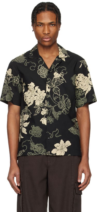 Košeľa Moncler Moncler Floral Print Cotton Shirt Čierna | K10912F00018598I5, 0