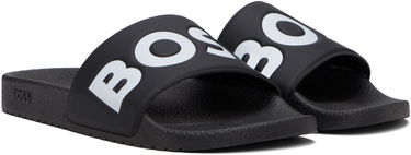Tenisky a topánky BOSS Large Logo Detail Pool Slides Čierna | 50536835, 3