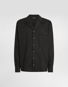 Dolce & Gabbana Microprinted Vanity Button-Up Shirt