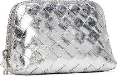 Peňaženka Bottega Veneta Bottega Veneta Intrecciato Small Half-Moon Pouch Metalická | 764044 V4P10, 1