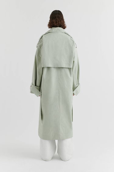 Kabáty AXEL ARIGATO Atom Trench Coat Zelené | A2107003, 3