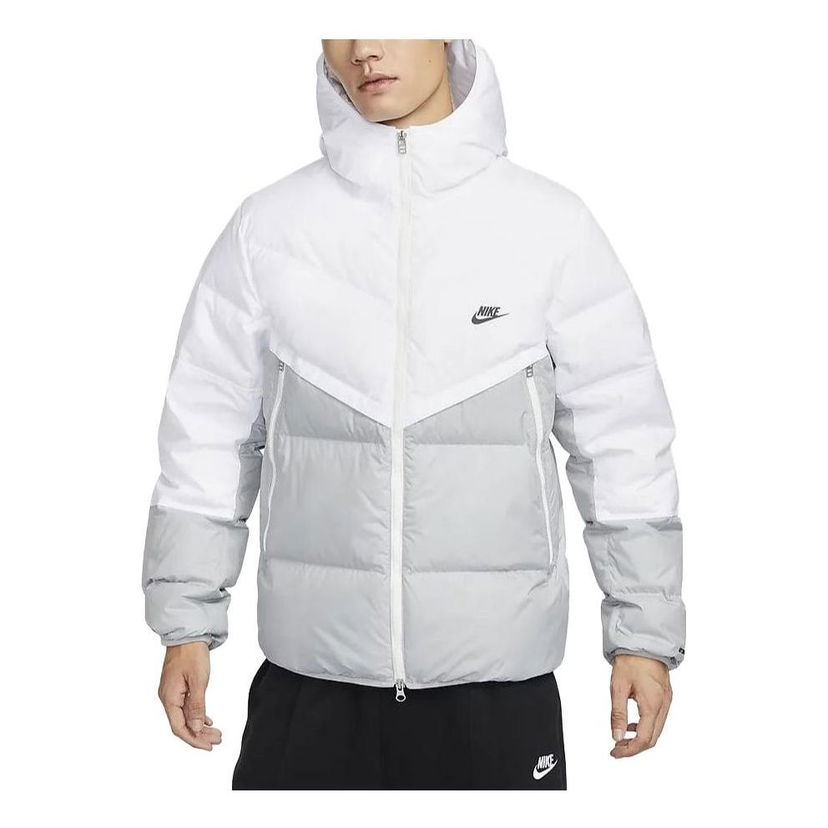 Prešívaná bunda Nike Windrunner Storm-FIT Men's Hooded Jacket Biela | DV1132-100