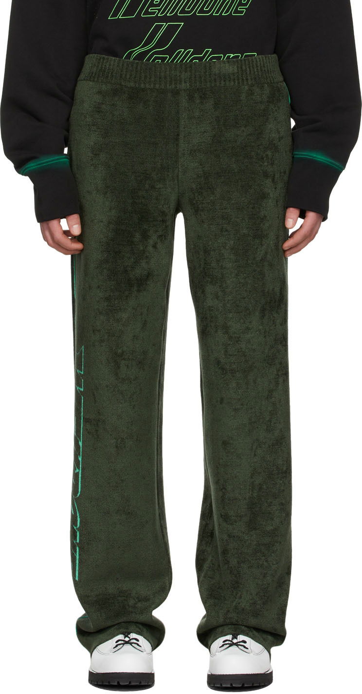 Tepláky We11done Viscose Lounge Pants Zelené | WD-KP1-22-626-U-KK, 0