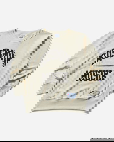 Sveter UNDERCOVER Reverse Weave Crewneck Kosmik Musik Sweatshirt Béžová | UC1E4809 001, 1